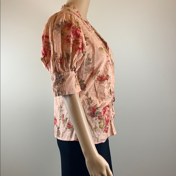 LoveShack Fancy Jules floral blouse NWT XS - Picture 8 of 10